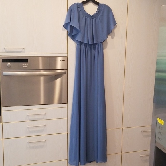 💕SHOW ME YOUR MUMU💕 Chiffon Ruffle Maxi Dress - Picture 8 of 8